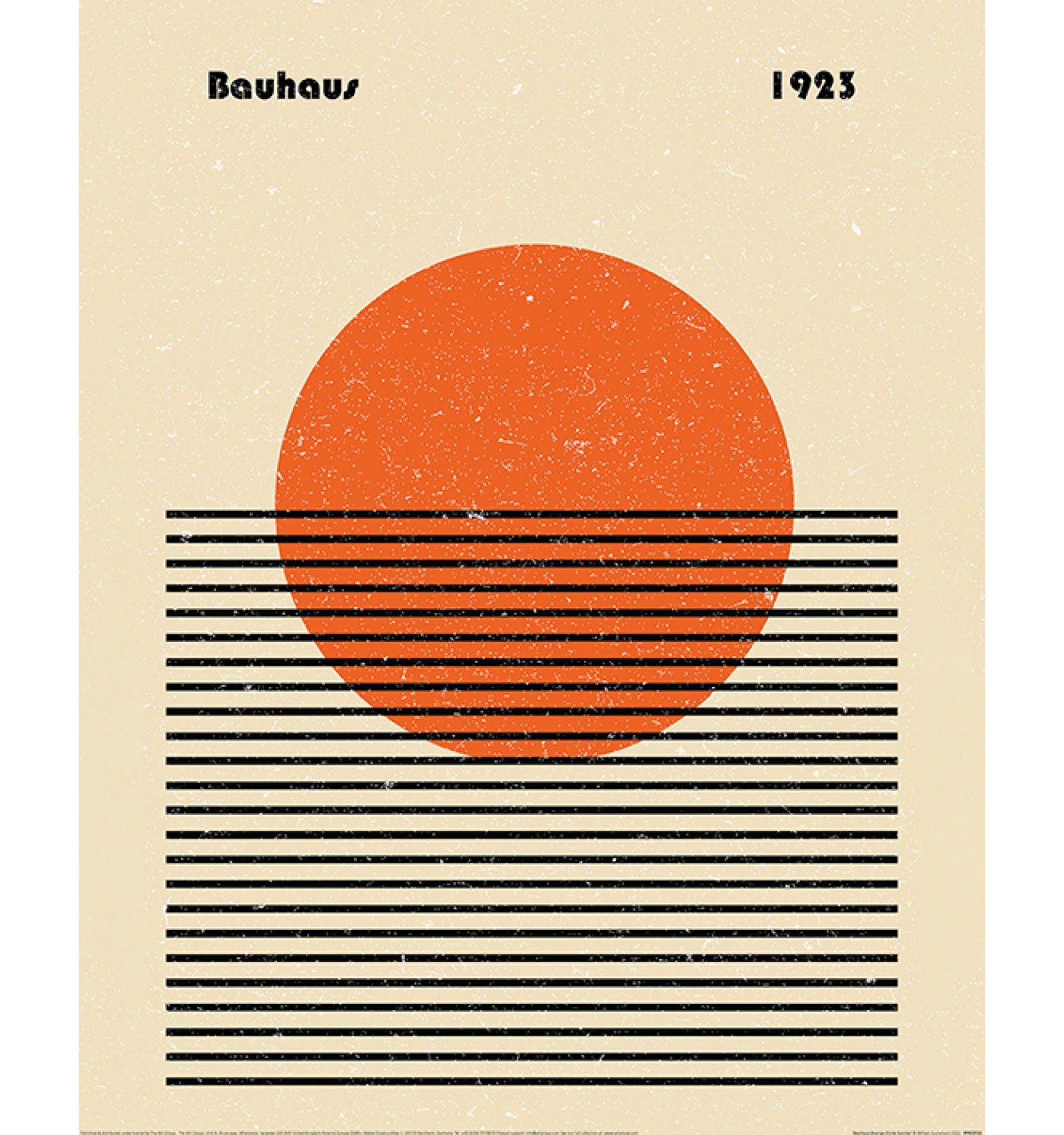 Bauhaus Orange Circle Sunrise by William Gustafsson