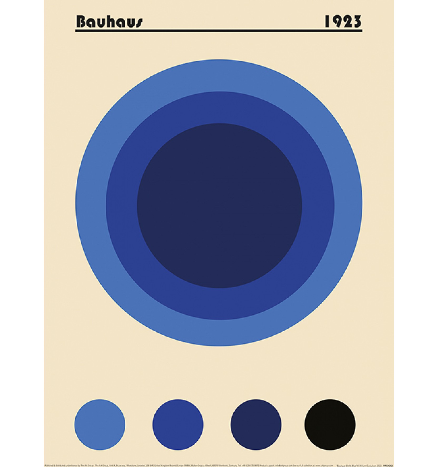 Bauhaus Circle Blue by William Gustafsson