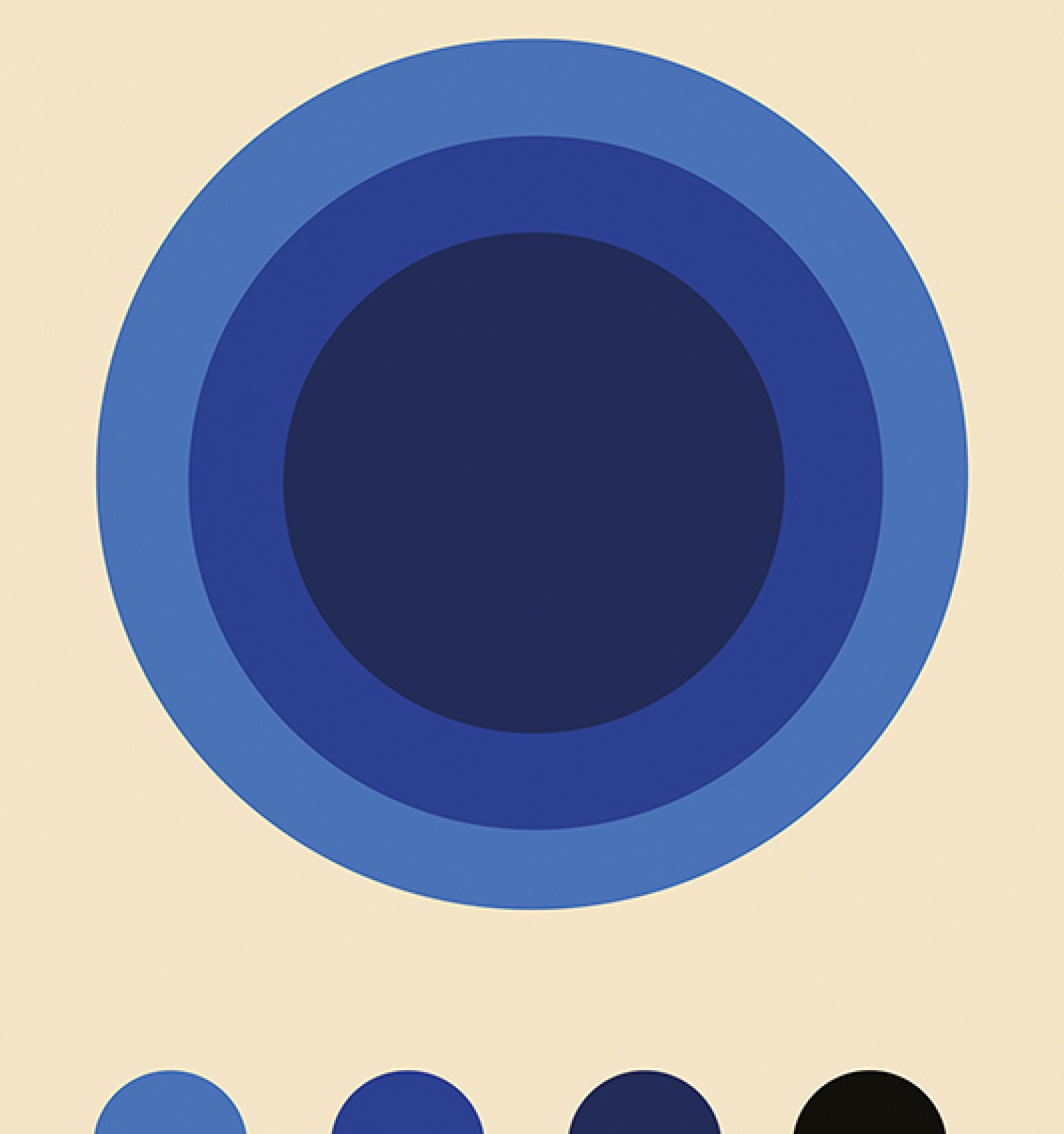 Bauhaus Circle Blue by William Gustafsson
